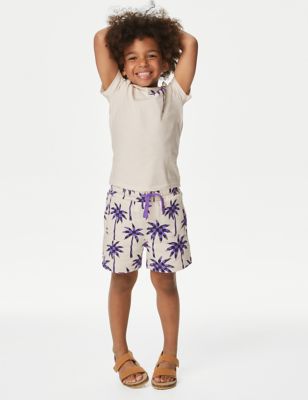 2pc Pure Cotton Palm Tree Outfit (2-8 Yrs)