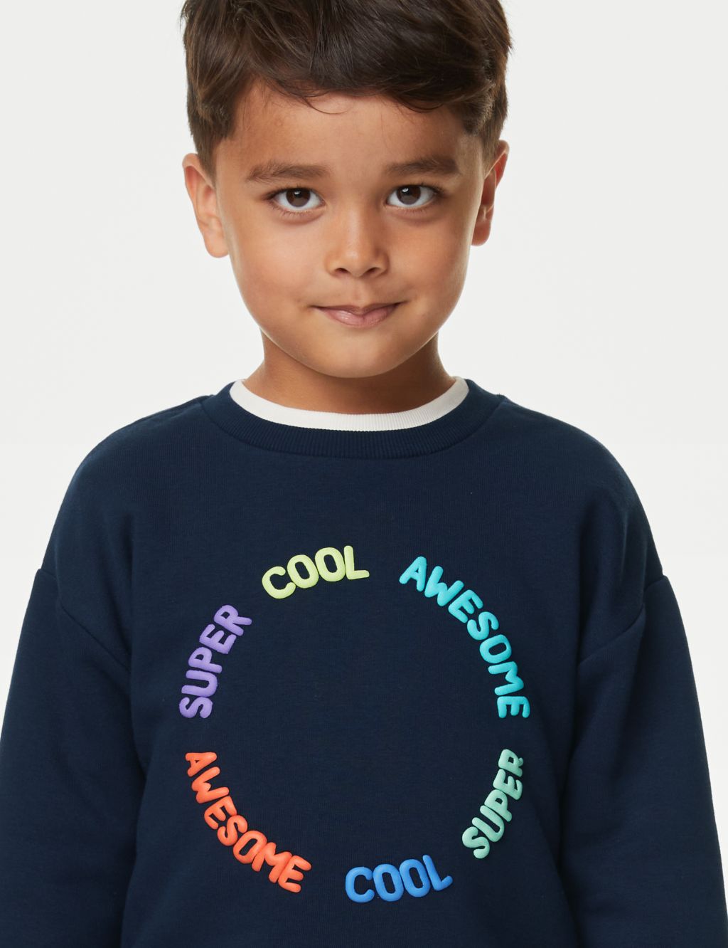 2pc Cotton Rich Slogan Top & Bottom Outfit (2-8 Yrs) image 3