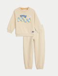 2pc Cotton Rich Car Top & Bottom Outfit (2-8 Yrs)