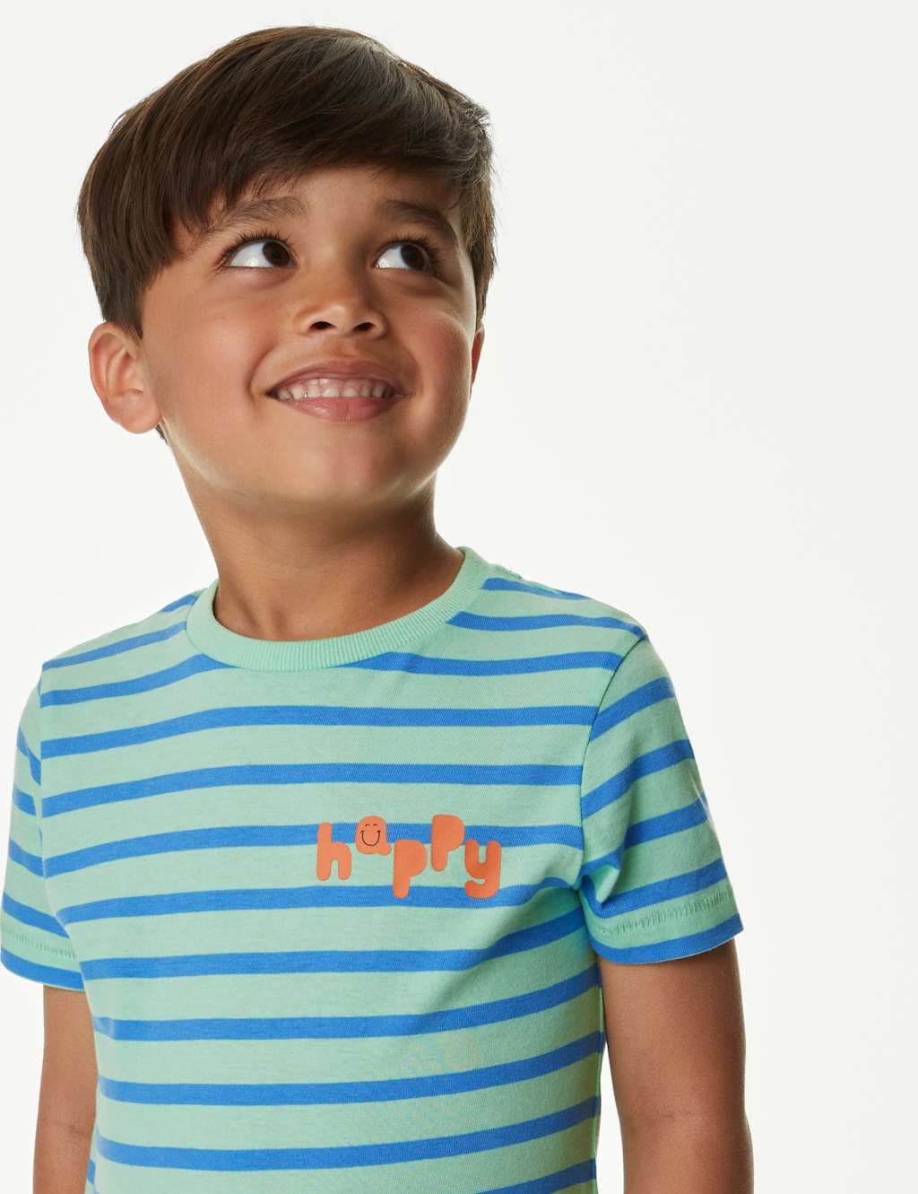 Pure Cotton Striped T-Shirt (2-8 Yrs) image 2