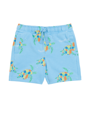 

Boys M&S Collection Cotton Rich Turtle Print Shorts (2-7 Yrs) - Blue Mix, Blue Mix