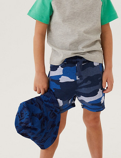 Cotton Rich Camouflage Shorts (2-7 Yrs)