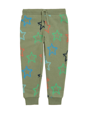 

Boys M&S Collection Cotton Rich Star Print Joggers (2-7 Yrs) - Khaki Mix, Khaki Mix