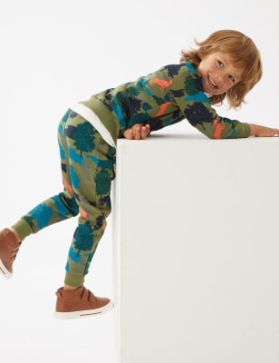 

Boys M&S Collection Cotton Rich Forest Print Joggers (2-7 Yrs) - Multi, Multi