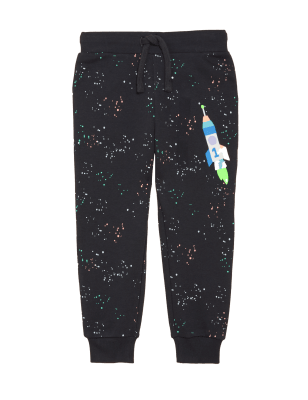 

Boys M&S Collection Cotton Rich Rocket Joggers (2 - 7 Yrs) - Carbon, Carbon