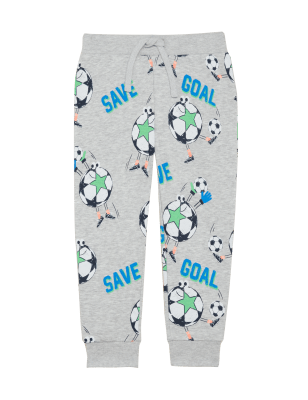 

Boys M&S Collection Cotton Rich Football Joggers (2-7 Yrs) - Grey Marl, Grey Marl