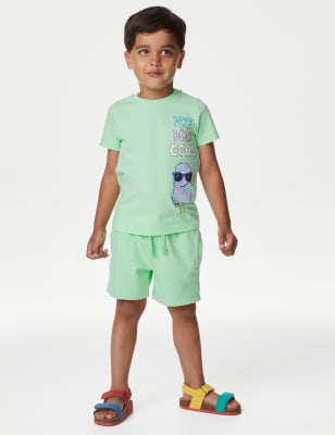 

Boys M&S Collection Cotton Rich Plain Shorts (2-8 Yrs) - Green, Green