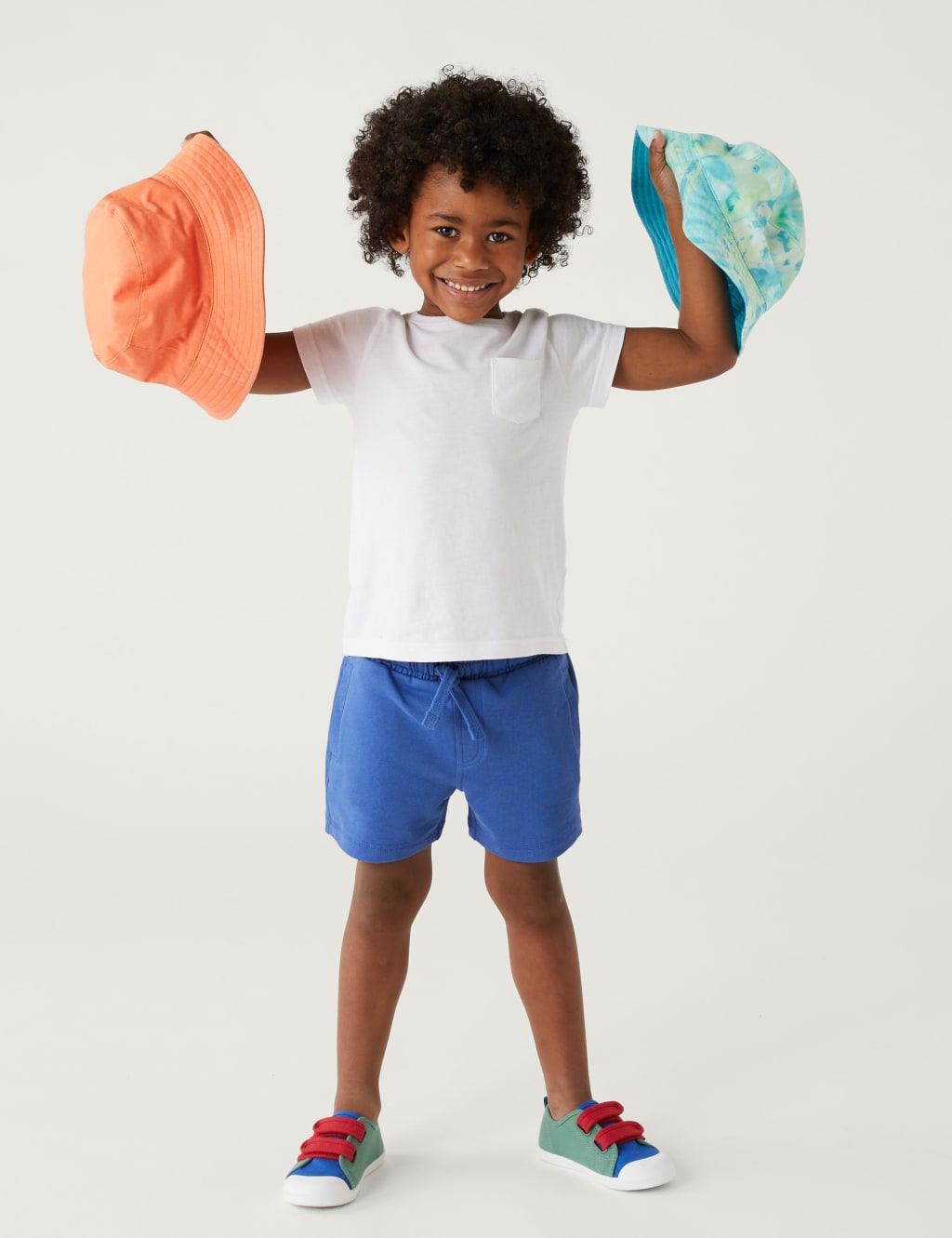 Cotton Rich Plain Shorts (2-8 Yrs) image 1
