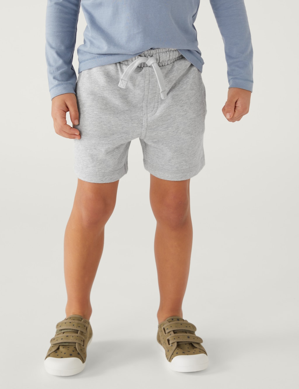 Cotton Rich Plain Shorts (2-8 Yrs) image 3