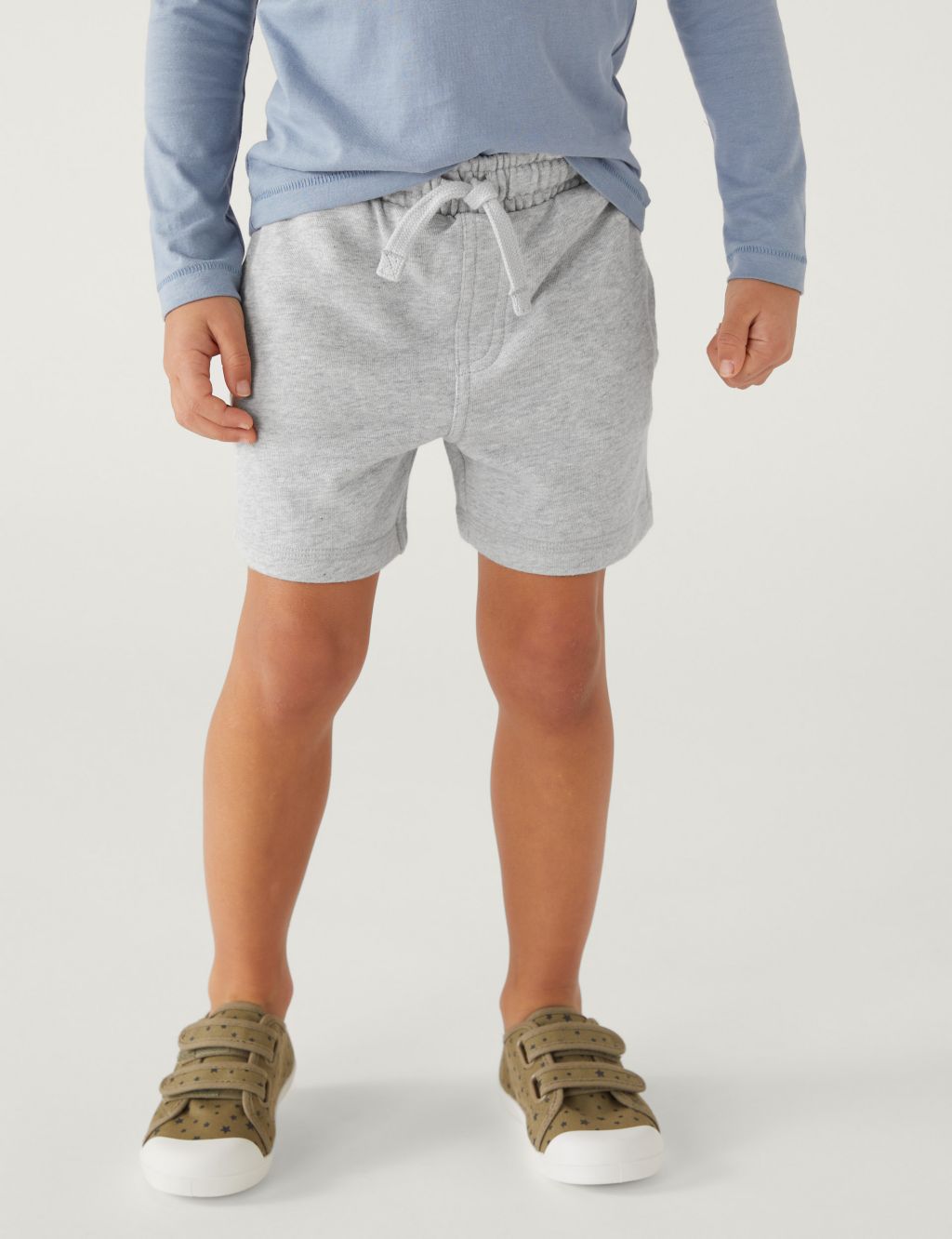 Cotton Rich Plain Shorts (2-8 Yrs) image 3