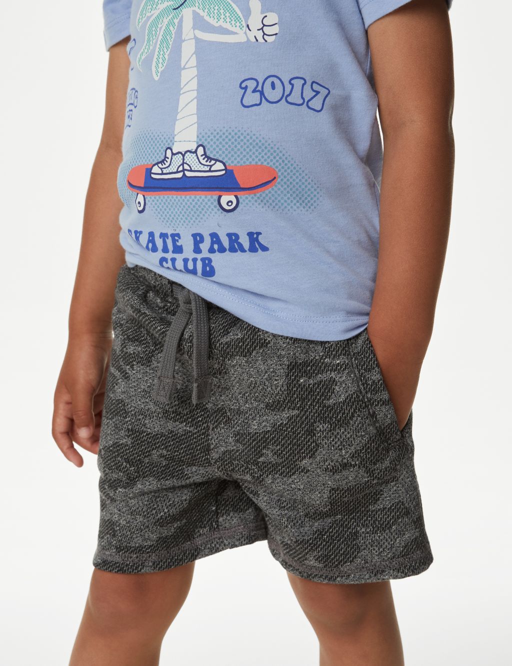 Cotton Rich Camouflage Shorts (2-8 Yrs) image 2