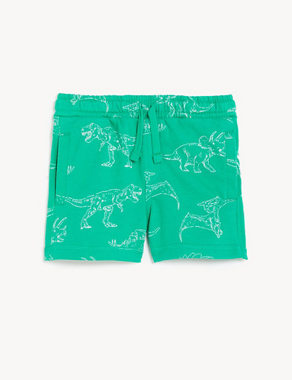 Cotton Rich Dinosaur Shorts