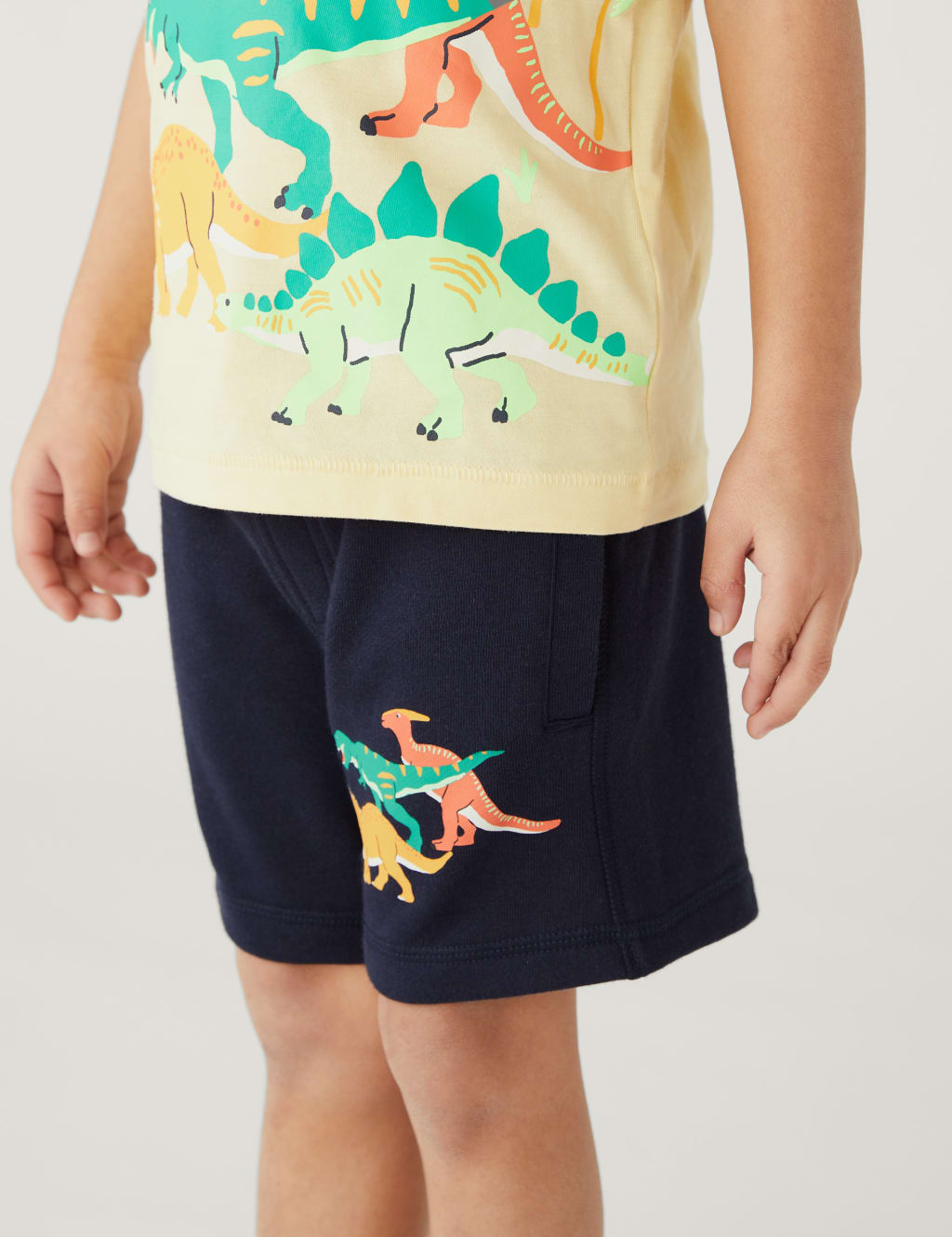 Cotton Rich Dinosaur Shorts (2 - 8 Yrs) image 2