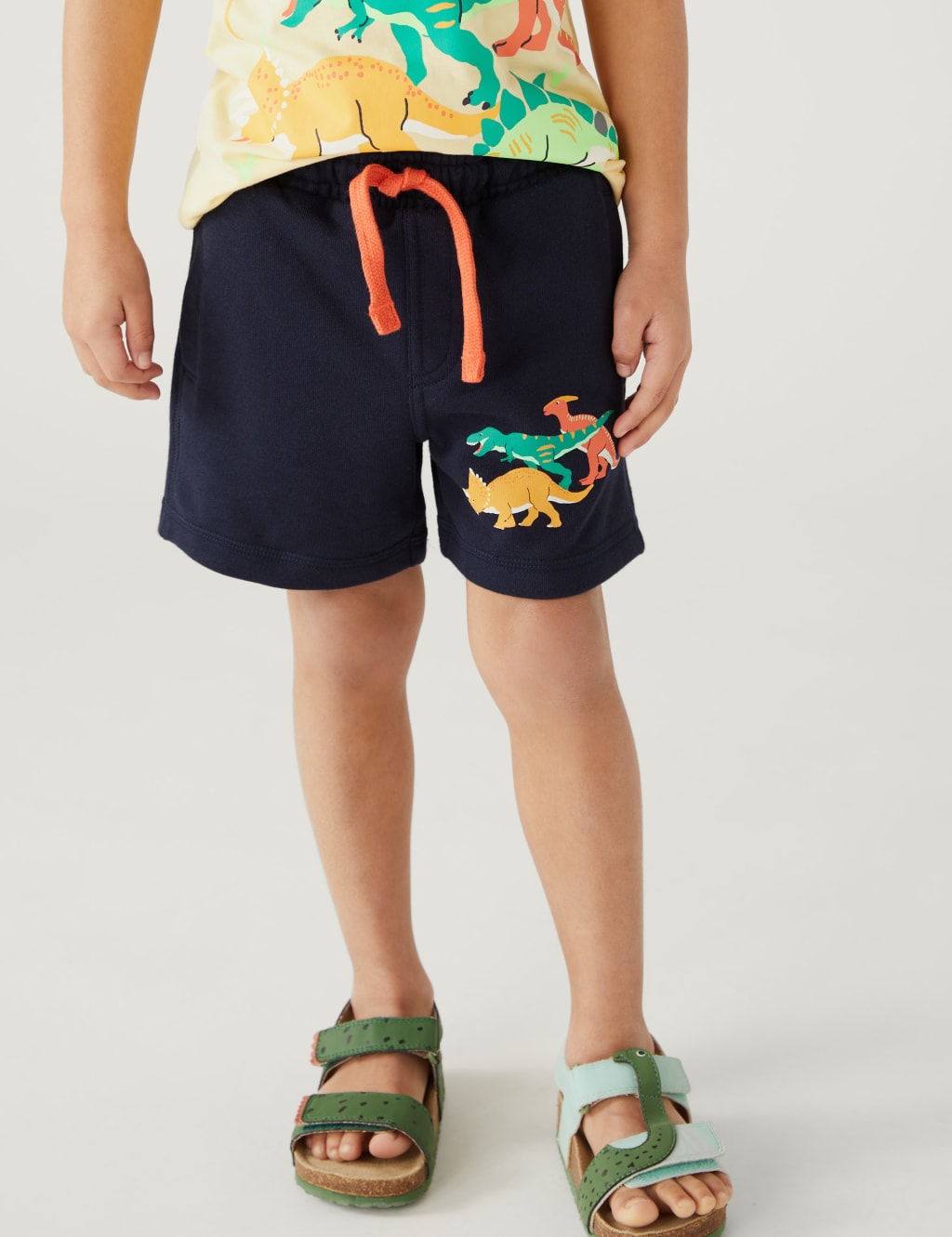 Cotton Rich Dinosaur Shorts (2 - 8 Yrs) image 3