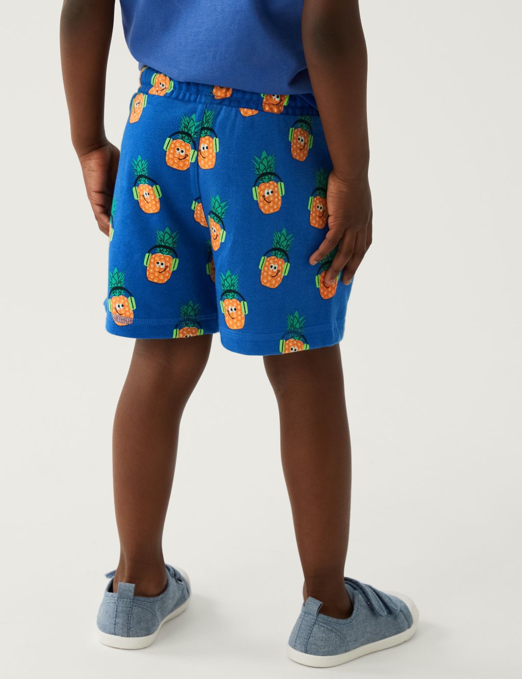 Cotton Rich Pineapple Shorts (2-8 Yrs) image 4