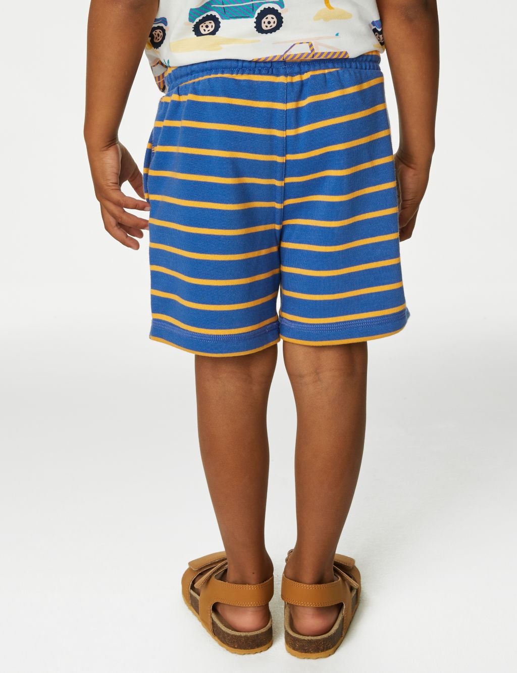 Cotton Rich Striped Shorts (2-8 Yrs) image 4