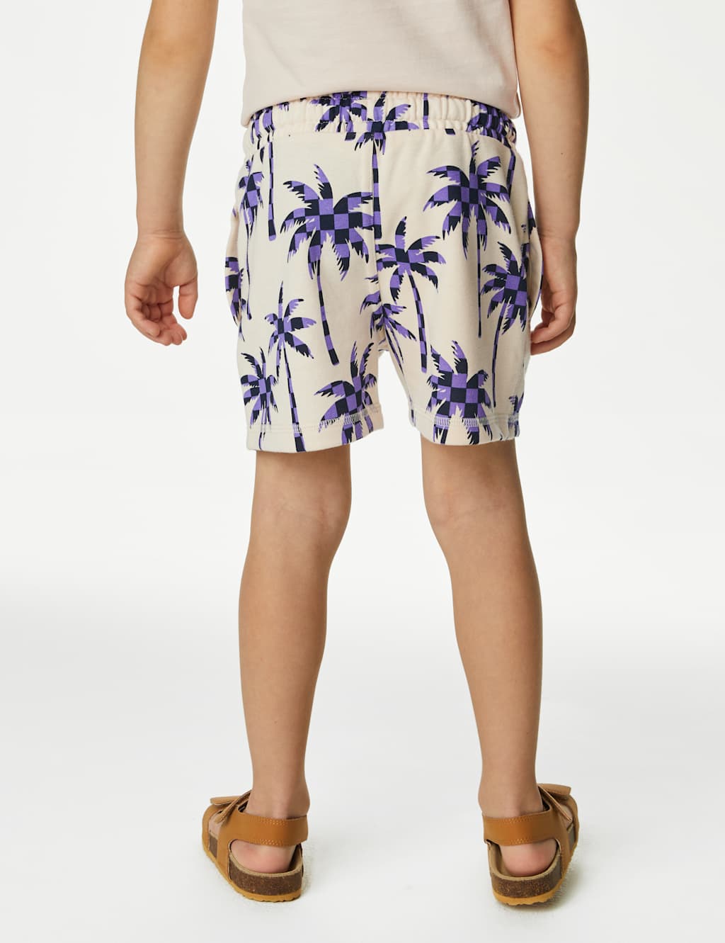 Cotton Rich Palm Tree Print Shorts (2-8 Yrs) image 4