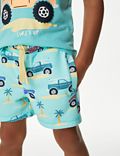 Cotton Rich Beach Buggy Print Shorts (2-8 Yrs)