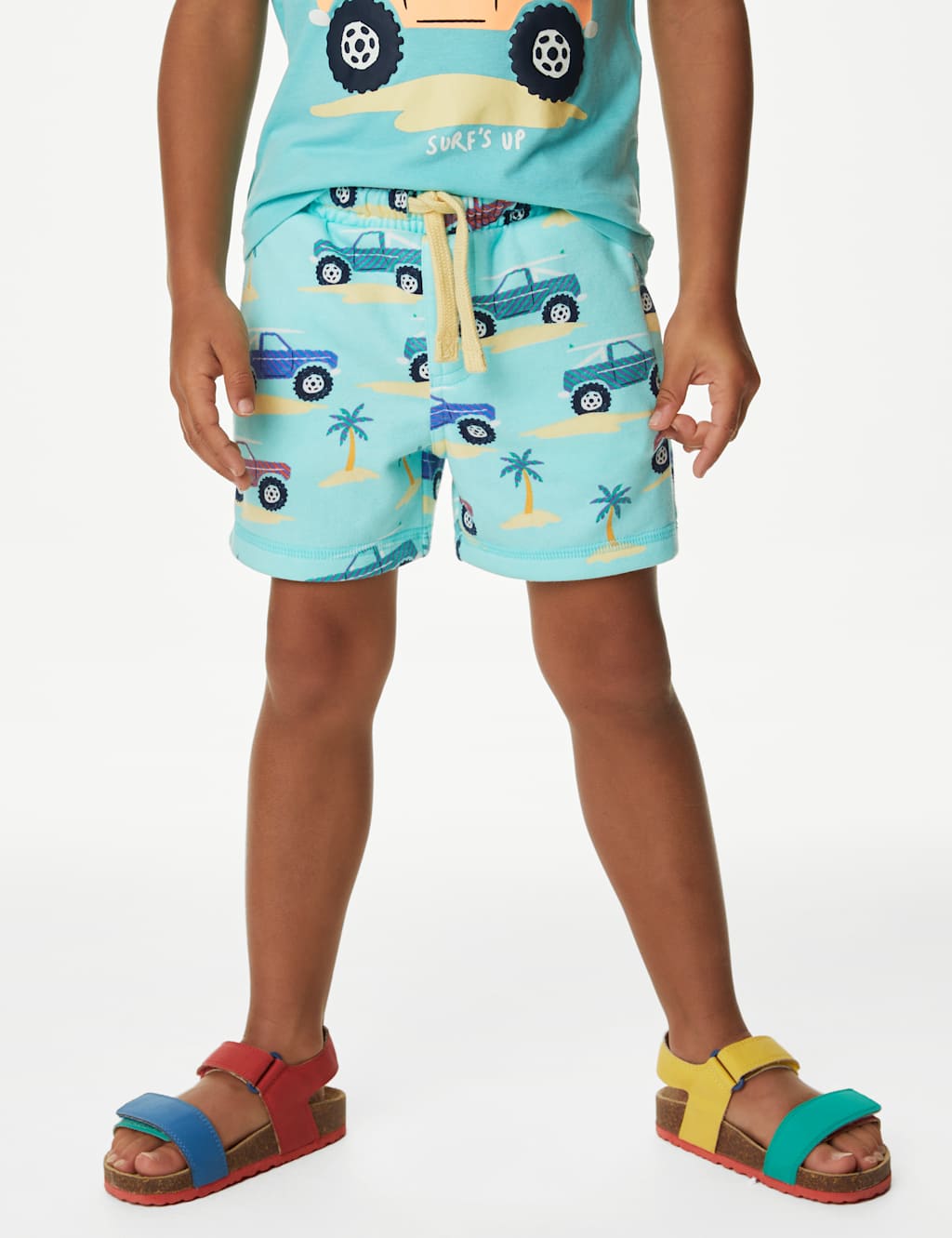 Cotton Rich Beach Buggy Print Shorts (2-8 Yrs) image 3