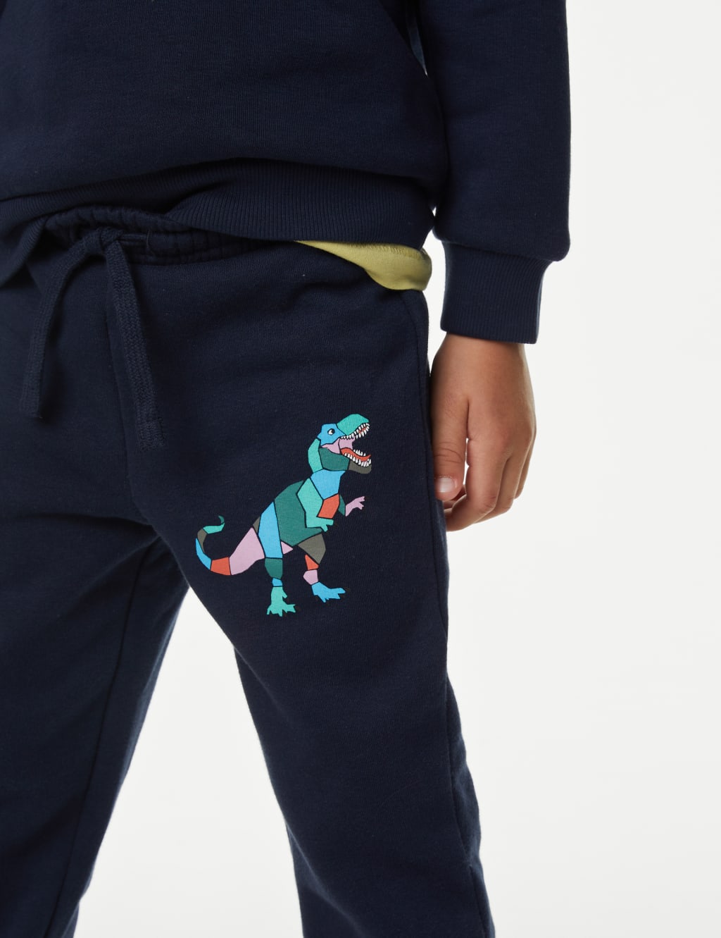 Cotton Rich Dinosaur Joggers (2-8 Yrs) image 3