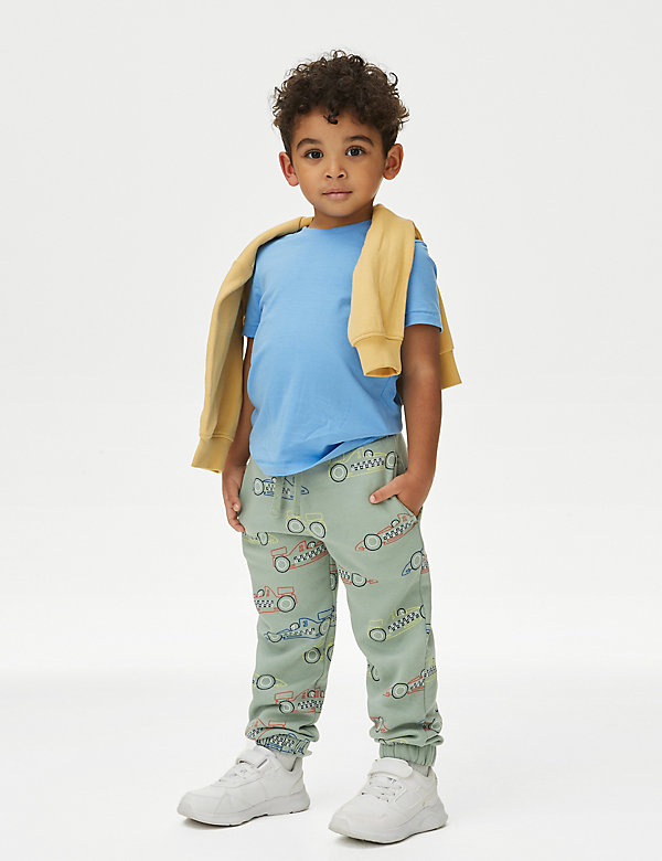 Cotton Rich Racing Car Joggers (2-8 Yrs) - IT