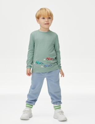 

Boys M&S Collection Pure Cotton Car Top (2-8 Yrs) - Green, Green