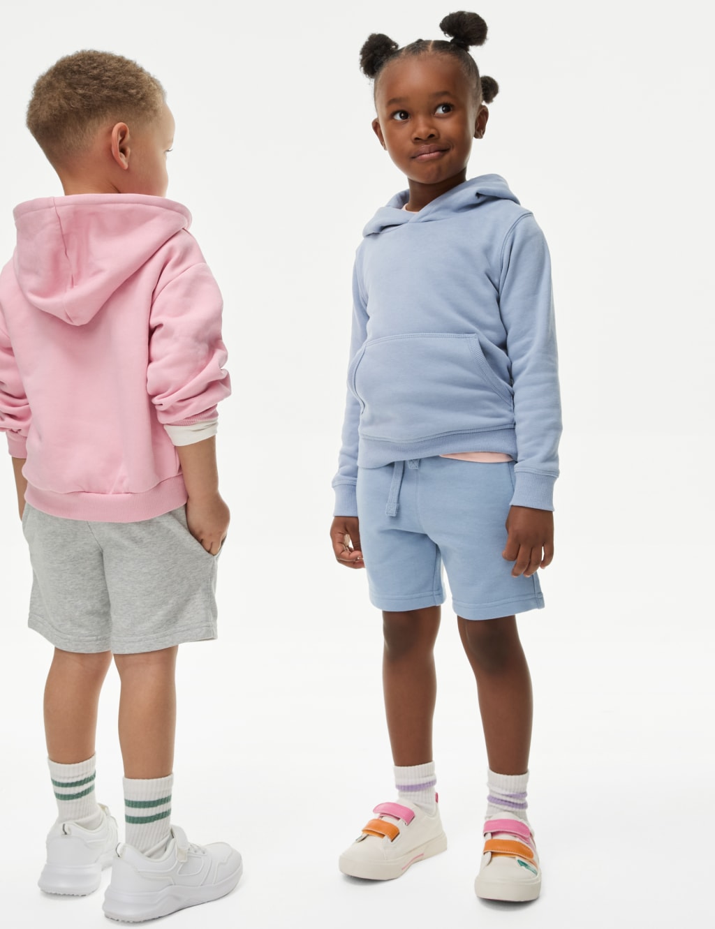 Kids blue shorts discount