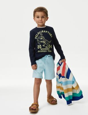 

Boys M&S Collection Cotton Rich Shorts (2-8 Yrs) - Light Turquoise, Light Turquoise