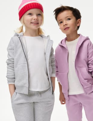 Cotton Rich Plain Hoodie (2-7 Yrs)