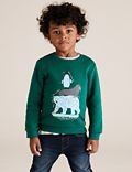 Cotton Arctic Animals Sweatshirt (2-7 Yrs)