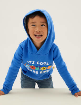 

Boys M&S Collection Cotton Rich Mr Men™ Hoodie (2-7 Yrs) - Bright Blue, Bright Blue