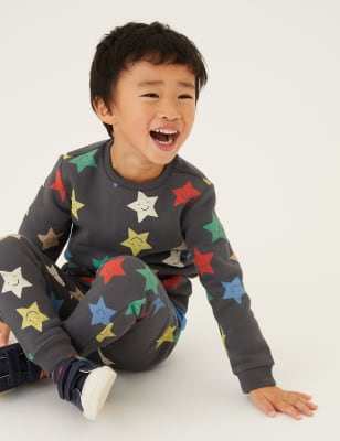 

Boys M&S Collection Cotton-Rich Star Sweatshirt (2-7 Yrs) - Dark Graphite, Dark Graphite