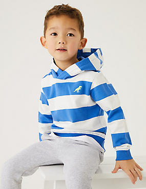 Pure Cotton Striped Hoodie (2-7 Yrs)