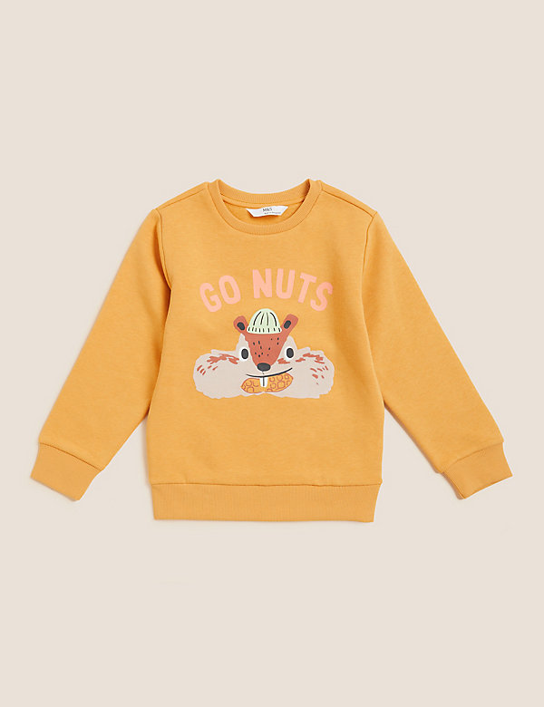 Cotton Rich Chipmunk Sweatshirt (2-7 Yrs) - HU