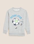 Cotton Rich Football Sweatshirt
