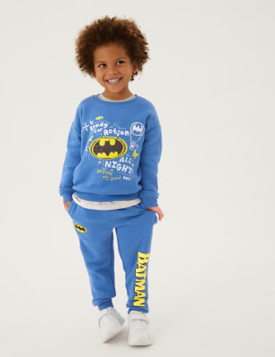 

M&S Collection Pantalón deportivo de algodón de Batman™ (2-7 años) - Blue, Blue