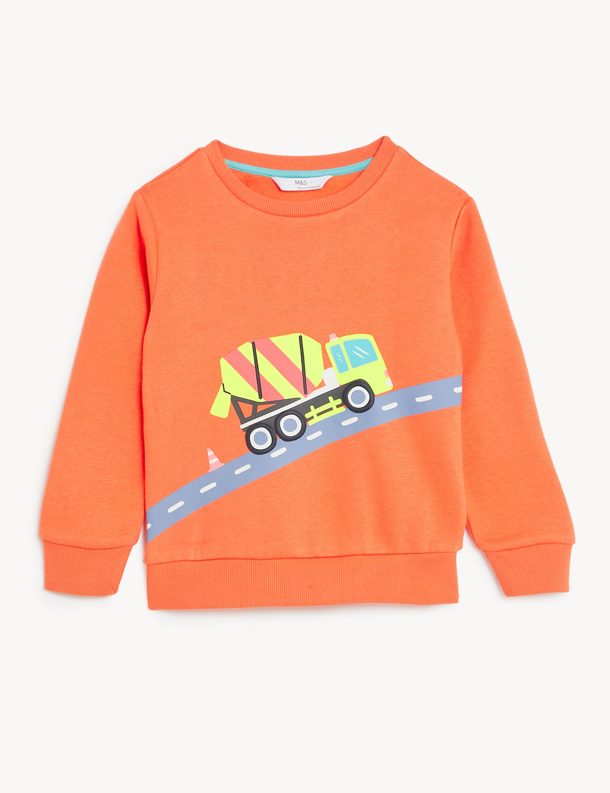 Cotton Rich Truck Sweatshirt (2-8 Yrs)