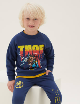 

Boys M&S Collection Cotton Rich Marvel™ Sweatshirt (2-7 Yrs) - Navy, Navy