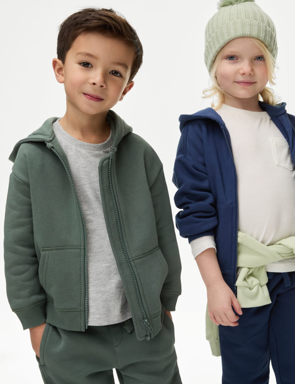 Cotton Rich Zip Hoodie (2-8 Yrs) image 1