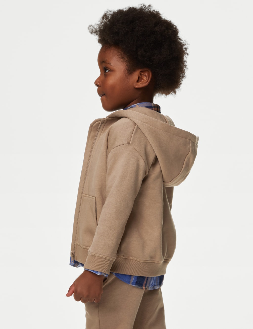 Cotton Rich Zip Hoodie (2-8 Yrs) image 4