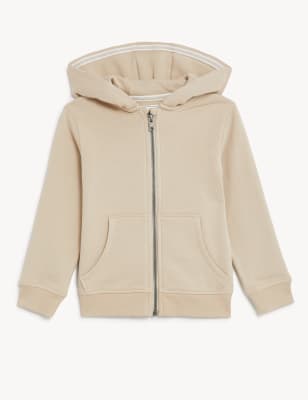 

Boys M&S Collection Cotton Rich Zip Hoodie (2-8 Yrs) - Stone, Stone