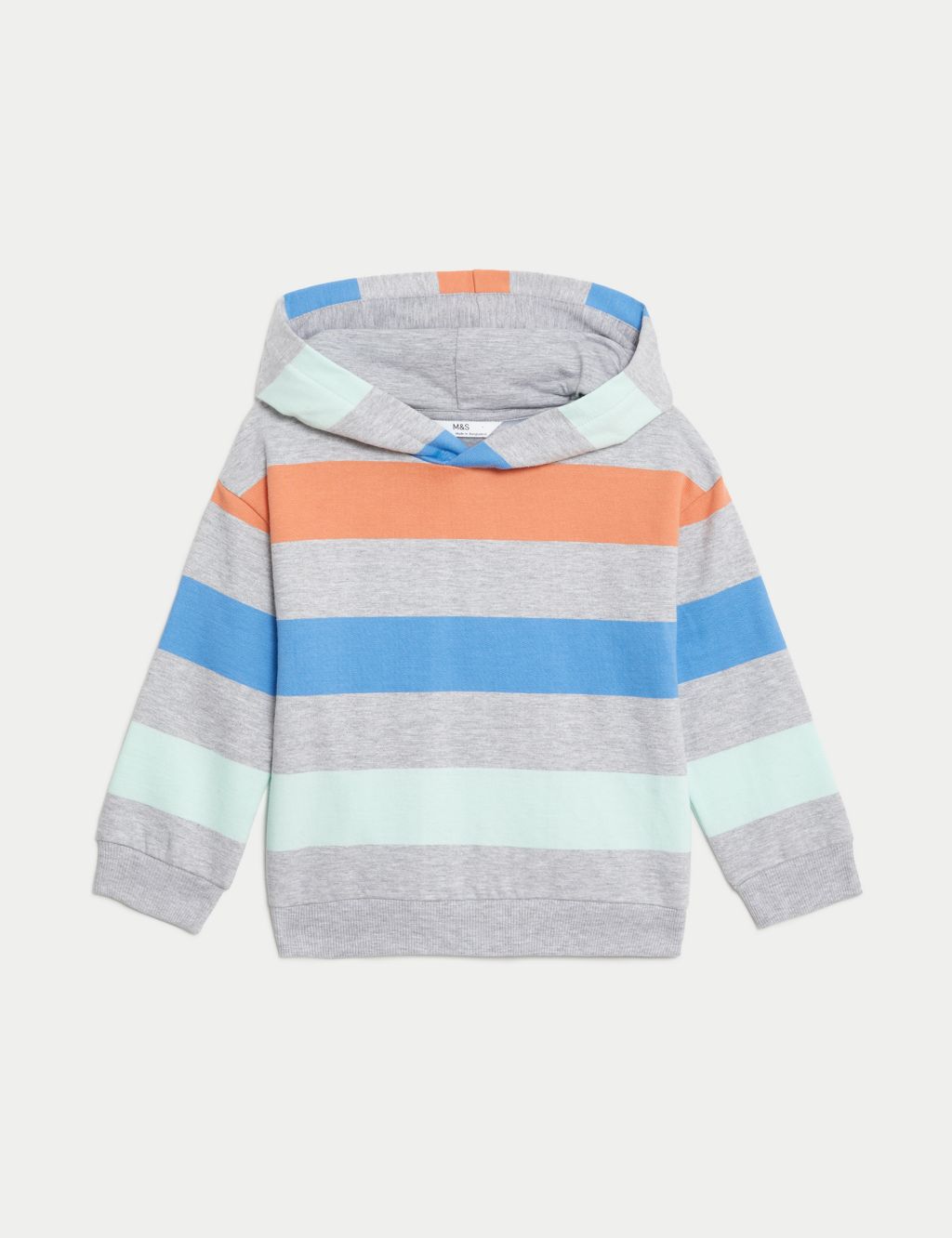 Pure Cotton Striped Hoodie (2-8 Yrs)