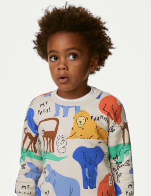 

Boys M&S Collection Cotton Rich Animal Sweatshirt (2-8 Yrs) - Calico Mix, Calico Mix