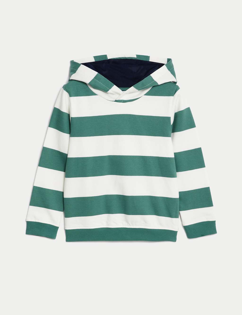 Cotton Rich Striped Hoodie (2-8 Yrs) image 2