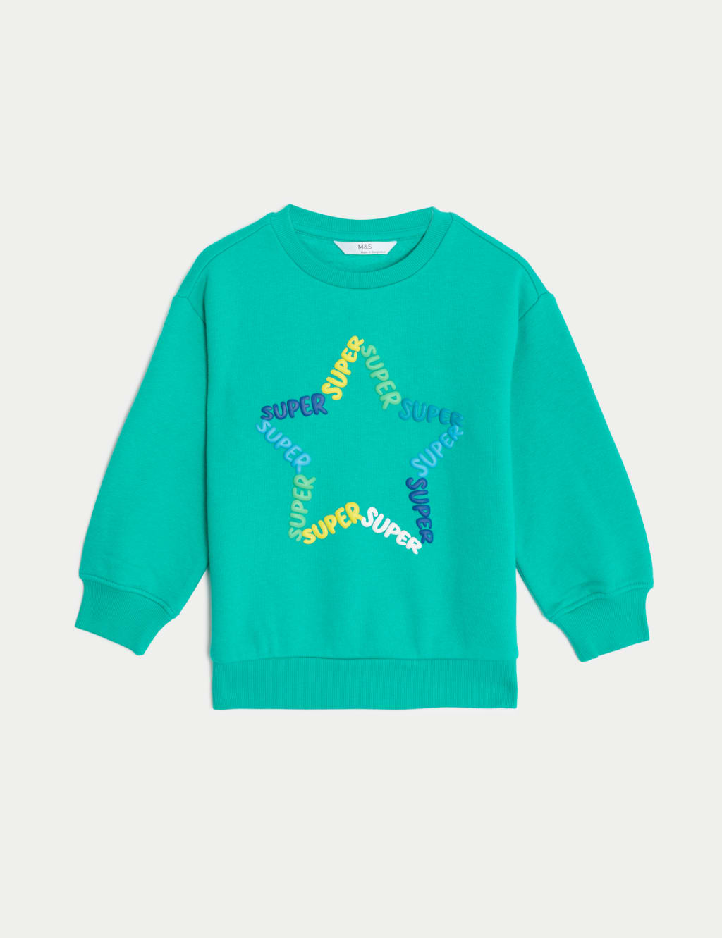 Cotton Rich Superstar Slogan Sweatshirt (2-8 Yrs) image 2