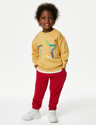 Cotton Rich Superstar Slogan Sweatshirt (2-8 Yrs)