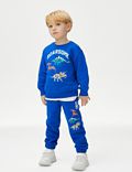Katoenrijke sweater met dinosaurusmotief (2-8 jaar)