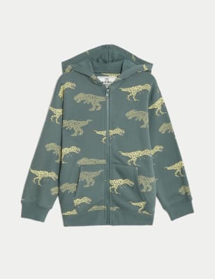 Dinosaur zip store up hoodie