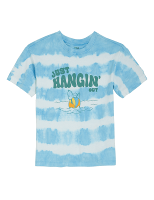 

Boys M&S Collection Pure Cotton Snoopy™ Tie Dye T-Shirt (2-7 Yrs) - Blue Mix, Blue Mix