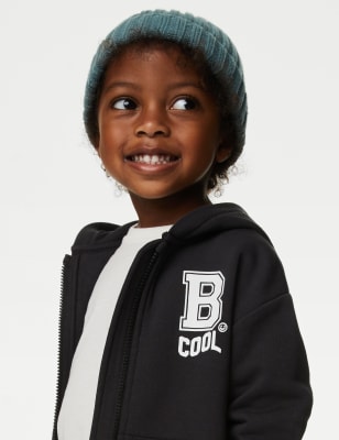 Cotton Rich B Cool Slogan Hoodie (2-8 Yrs)